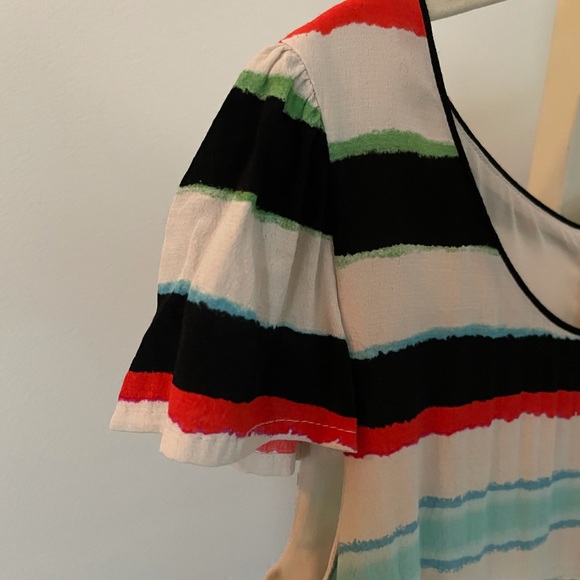Anthropologie Striped Short Sleeve Dress - Picture 11 of 13
